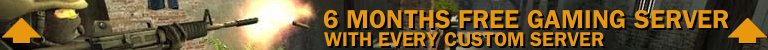Free promotional game server with every custom server